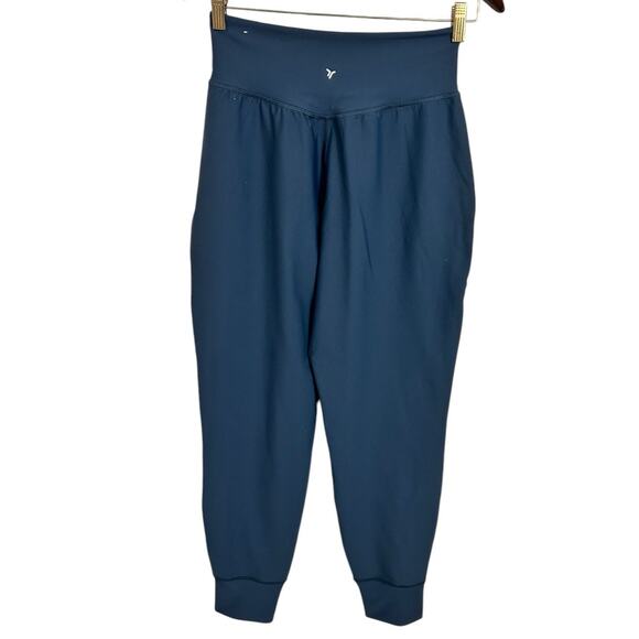 Old Navy Active Powersoft Pocket Joggers Sz Small High-Rise Go-Dry Dusk Navy - Picture 5 of 7